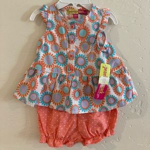 NWT New Penelope Mack bloomer tank set, outfit 3-6 month
